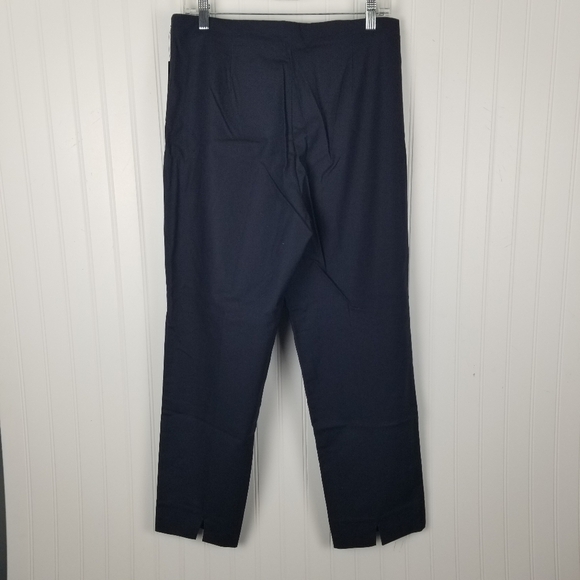 Nick & Zoe Womens Midnight Blue Perfect Pant Side Zip Ankle Size 12 Stretch - Picture 3 of 9